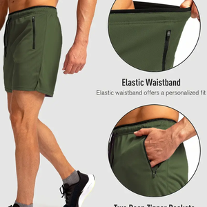 Pantalones cortos para correr de algodón ecológicos para hombre, ropa deportiva impermeable de secado rápido, holgado, diseño de cintura media, estampado de Vietnam, gimnasio informal - Product Image 3