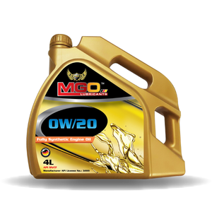 MGO 0W-20 Huile moteur SN entièrement synthétique haute performance 14KG Plastique Megzol 4L Protection durable Bon fonctionnement - Product Image 1