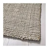 Tapis indien Dhurrie artisanal en jute de haute qualité, tissage plat abstrait, naturel, antimicrobien, lavable, à poils moyens, pour la maison
