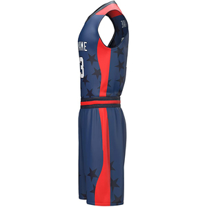 Polyester de sublimation de basket-ball vierge personnalisé en gros concevez votre uniforme de basket-ball en taille plus - Product Image 5