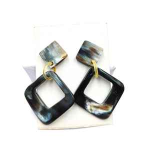 Pendientes de Cuerno de Búfalo Natural, Estilo Vintage, Tamaño Personalizado, Hechos a Mano, Artesanía Natural, Joyería para Mujer Más Vendida, Artesanías Naturales - Product Image 2