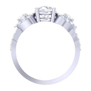 Anillos de Plata de Ley 925 de Primera Calidad para Mujer, Chapados en Oro Rosa y Rodio, con Incrustaciones Elegantes en Forma de Corazón, Modernos, de Acero Inoxidable - Product Image 4