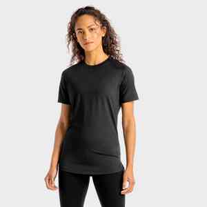 ชุดออกกำลังกายผู้หญิงแบบกำหนดเอง เสื้อยืดน้ำหนักเบาและกางเกงขาสั้น ระบายอากาศได้ดี เหมาะสำหรับออกกำลังกาย โยคะ และวิ่ง - Product Image 6