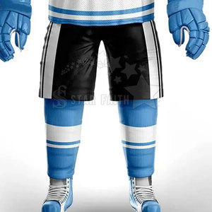 Uniforme de hockey sur glace ensembles personnalisables maillot et pantalon Durable tissu à séchage rapide respirant léger Kit d'entraînement en gros - Product Image 3