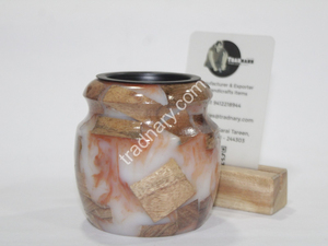 Latest Traditional Mubkhar Wood Resin <b>Bukhoor</b> <b>Burner</b> Indoor Usage Incense <b>Burner</b> for Ramadan Eid Tradnary Exim Pvt Ltd - Product Image 5
