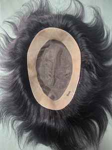Perruque et toupet pour homme en cheveux indiens Remy Taz Hair - Base mono - Léger, doux et écologique - Product Image 3