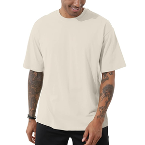 เสื้อยืดผ้าฝ้าย100% โอเวอร์ไซส์สำหรับผู้ชายพิมพ์ลายแบบกำหนดเองเสื้อยืดพิมพ์ลายเฮฟวี่เวท - Product Image 1