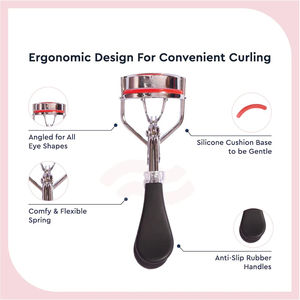 ที่ดัดขนตาแบบแยกส่วนสีเงินคุณภาพสูง พร้อมโลโก้สั่งทำพิเศษ  วัสดุสแตนเลสแบบเสียบปลั๊ก ไม่ทำให้ขนตางอ - Product Image 5