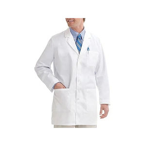Tablier tissé unique et durable de haute qualité, personnalisé, unisexe, pour le personnel hospitalier, les médecins, impression numérique, vente en gros, fusion sans couture - Product Image 2