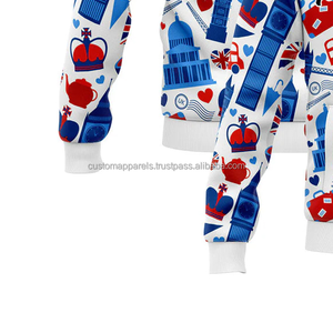 Chaqueta universitaria personalizada de primera calidad para hombre, lana lisa, acabado en cuero, cuello levantado, logotipo frontal bordado, a prueba de viento - Product Image 5