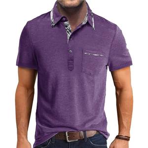 Summer New Men's Short Sleeved Lapel T-shirts for Men's Polo Shirts Casual Top - Product Image 5