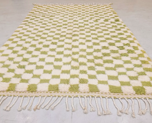 Alfombra de lana marroquí anudada a mano de lujo, alfombra con nudos para sala de estar, hoteles, restaurantes, juegos de alfombras de tamaño personalizable disponibles - Product Image 5