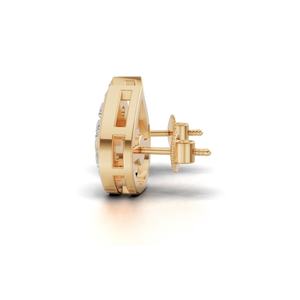 Pendientes de Diamantes de Oro de 18 Quilates de Primera Calidad, Corte Brillante Redondo, Joyería Fina Brillante para Mujer, Proveedor Mayorista de Exportación - Product Image 2