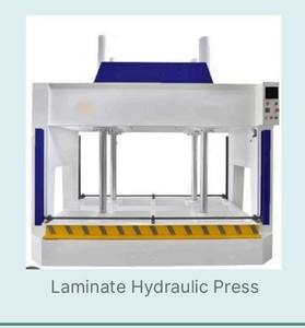 Presse à laminage à froid hydraulique à quatre colonnes et trois poutres, homologuée CE, capacité de 40 tonnes, moteur de pompe pour le laminage de MDF/panneaux de particules - Product Image 2