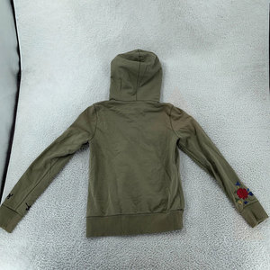 Sweat à capuche d'hiver bohème brodé style vintage, floral et patchwork, fermeture éclair, broderie lourde sur le devant, pour femmes - Product Image 2