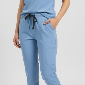 Look de moda Jogger Scrub Pant Fade- And Shrink-Resistant Medical Scrubs Fabricantes Spandex Algodón Hombres Scrubs Uniformes Conjuntos - Product Image 3