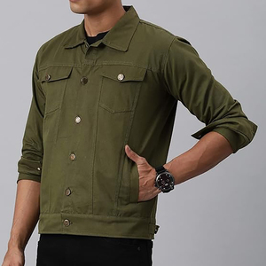 Venta al por mayor nuevas prendas de vestir exteriores de los hombres de alta calidad Caballeros Chaquetas de mezclilla Por Outdoor Casual Chaquetas de mezclilla Ropa de moda para hombres - Product Image 5
