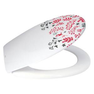 Siège de toilette à fermeture lente en plastique thermoformé à motif floral - Product Image 2