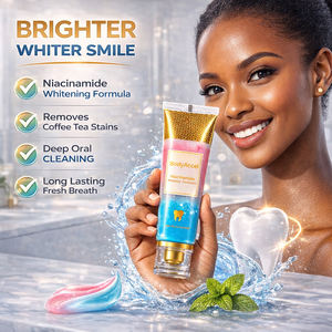 Dentifrice Blanchissant Herbal au Niacinamide en Gel pour Dents Sensibles – Élimination des Taches, Haleine Fraîche, Sûr pour l'Émail, Menthe, Sans Fluorure, Soin Buccal - Product Image 3