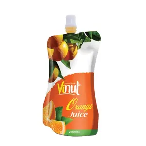 Bolsas de VINUT con boquilla, zumo de naranja concentrado Original sin azúcar, presión arterial equilibrada, exportación, 200ml