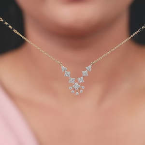 Lab-Grown <b>Diamond</b> Mangalsutra <b>Diamond</b> Jewelry Handmade Designer Necklace Traditional Jewelry for Women Fashion and Celebrations - Product Image 1