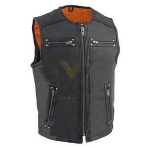 Chaleco de moda para hombre a precio razonable Buena calidad 100% Cuero Corto Ropa al aire libre para invierno Bajo MOQ - Product Image 1