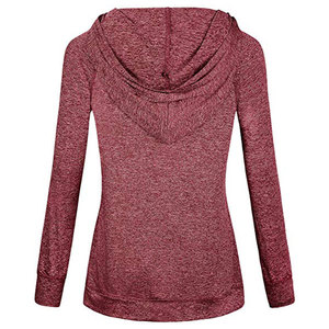 เสื้อฮู้ดผู้หญิงลายทางสั่งทำพิเศษ แฟชั่นใหม่ แขนยาว มีฮู้ด - Product Image 2