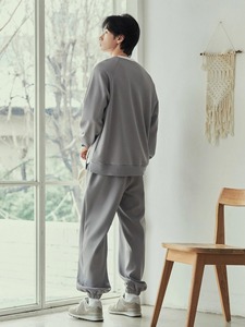 ชุดวอร์มผ้าฝ้ายฟลีซสำหรับผู้ชาย ชุดเซ็ตเสื้อและกางเกงขายาวสำหรับฤดูหนาว 2 ชิ้น ชุดจ็อกเกอร์ คุณภาพพรีเมียม ขายส่ง - Product Image 6