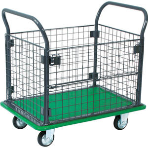 Carretilla de Plataforma Metálica TRUSCO 107EBN con Barra, Capacidad de Carga Uniforme de 200 kg, Peso de 22 kg - Product Image 1