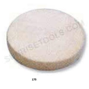 Rueda de fieltro Dia 2 pulgadas de espesor 1/2 pulgadas dura para Gold Smith Tools - Product Image 1