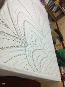 Tissu Zari pour robes de soirée élégantes, détails complexes et allure luxueuse - Product Image 3