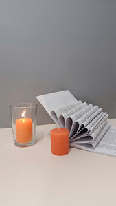 Decoración personalizada para el hogar, de 15 horas velas votivas, 36/Paquete de cera de palma de marca personalizada, entrega rápida para bodas, fiestas de Año Nuevo, iluminación - Product Image 3