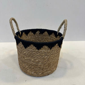 Cesta Circular de Mimbre de Lujo, Ecológica y Multiusos con 2 Asas, Diseño Multifuncional - Product Image 6