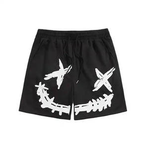 Recién llegado, pantalones cortos informales cómodos de algodón para hombres, pantalones cortos con estampado de logotipo personalizado para hombres, pantalones cortos 100% de algodón con cintura elástica - Product Image 3