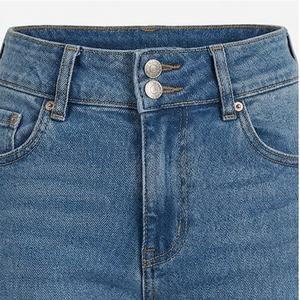 Premium <b>Stretch</b> High Waist Denim <b>Woman</b> Wide Leg <b>Jeans</b> Plus Size <b>Women's</b> Trousers Customized Color Breathable Cotton Streetwear - Product Image 3