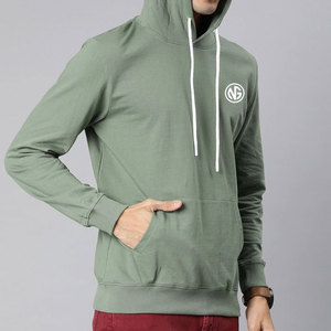 เสื้อฮู้ดดี้ผู้ชายสีพื้นน้ำหนักเบา บริการ OEM ราคาขายส่ง ดีไซน์ยอดเยี่ยม เสื้อฮู้ดดี้ผู้ชายแบบพื้นฐาน - Product Image 2