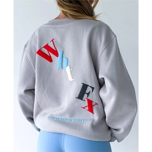 Sweat-shirt à col rond personnalisé pour homme et femme, en coton uni, pour l'hiver, avec logo personnalisé, fabriqué par le fabricant, 2024 - Product Image 6