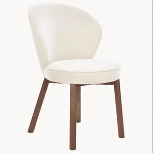 Nuovo Design moderno sedia da pranzo struttura in legno massello Design lussuoso per Hotel e casa sedia da pranzo