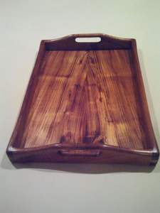 BANDEJA DE SERVICIO DE MADERA NATURAL ABSOLUTAMENTE PERSONALIZADA para cocina, hogar u Hotel, artículos de estilo clásico para fiestas o servicio de comida - Product Image 6