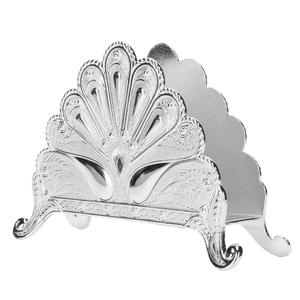 Porte-serviettes en métal chromé au design vintage personnalisé 5.2x7.5 pouces décoration de table pour hôtels cafés disponibles différentes couleurs - Product Image 1