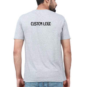 T-shirt d'été 100% coton de haute qualité personnalisé col solide hommes et femmes sérigraphie gros t-shirts - Product Image 3