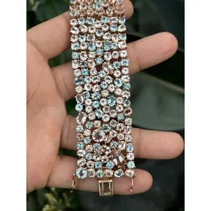 925 Silver Fashion Charm <b>Bracelet</b> with Multi-Stone Design - Product Image 3