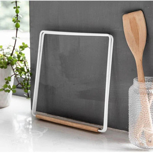 Sleek Elegant Metal <b>Kitchen</b> <b>Towel</b> <b>Holder</b> Easy Access Organized Countertops Made from Premium Wood - Product Image 3