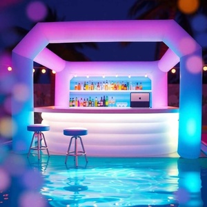 Sân sau LềU Nhà bãi biển bên nổi thổi lên bơi quán rượu PVC Hồ bơi bơm hơi thanh cho người lớn ghế - Product Image 5