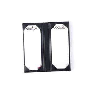Couvertures de Menu de Restaurant populaires de haute qualité, fournitures de luxe, couverture de Menu de couleur noire - Product Image 1