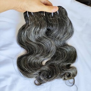 Grade 12A paquets indiens doublement étirés pas cher 100% vierge cuticule alignée tissage naturel cheveux humains paquets de vague de corps lâche - Product Image 3