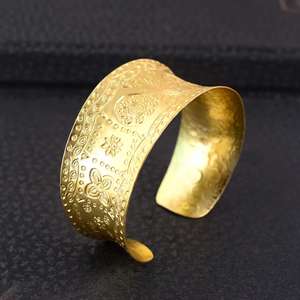 Bracelet en métal oxydé, design de sculpture moderne chinoise, bijoux pour femmes, cadeau de mariage ethnique traditionnel, export en gros, qualité supérieure - Product Image 5