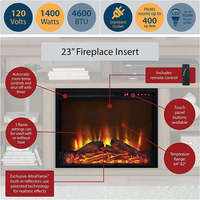 Mueble de TV Moderno de Madera Maciza con Chimenea Eléctrica Ecológica y Multifuncional