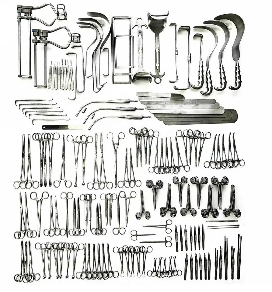 Strumenti per chirurgia addominale di alta qualità set di 197 strumenti chirurgici di alta qualità per l'esame degli organi addominali