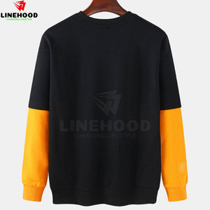 Offre Spéciale hommes basique coton mélangé sweats haut tendance manches longues motif solide 100% coton pour l'hiver économiquement - Product Image 2